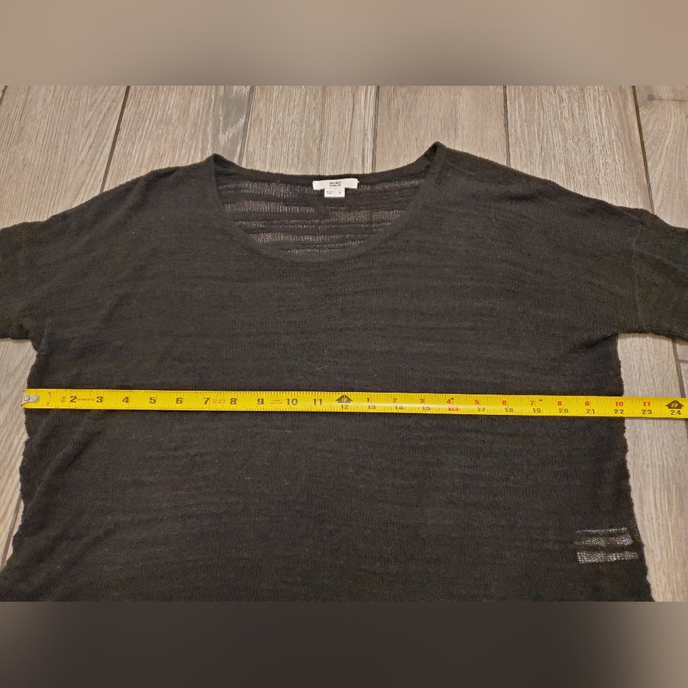 Helmut Lang Destroyed Boucle High Low Split Hem K… - image 4